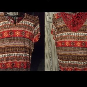 NWT plus top +chrochet detail on back cute!!!!